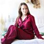 Organic Cotton Pyjamas Gift Personalised Custom Embroidery, thumbnail 4 of 5