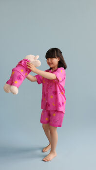 Sofia Pyjama Set With Matching Teddy Bear, 4 of 5