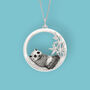 Panda Necklace In Sterling Silver, thumbnail 1 of 8