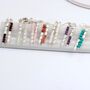Mismatched Sterling Silver And Precious Stone Drop Earrings, thumbnail 5 of 9