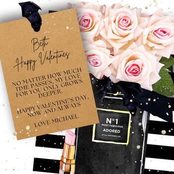 Personalised Scented Blush Rose Valentines Day Gift, 2 of 10