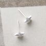 Sterling Silver Solid Star Stud Earrings, thumbnail 4 of 9