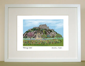 Edinburgh Castle A4 Signed Print, 2 of 2