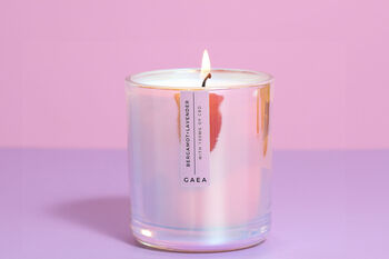 Gaea Cbd Infused Candle With 100mg Of Cbd Oil In An Irridescent Glass Jar And Gift Box, 3 of 4