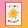 Shine Bright Celebration Greeting Card, thumbnail 1 of 2