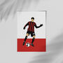 Kaka Ac Milan Football Poster, thumbnail 2 of 3
