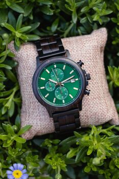 Gothenburg Personalised Wood And Stainless Steel Watch For Men, 7 of 8