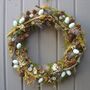 Spring Summer Feather Egg And Twig Wreath Wall Door, thumbnail 1 of 5