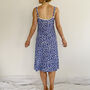 Lacey Nightie In Fresh Blue Floral Print, thumbnail 2 of 4