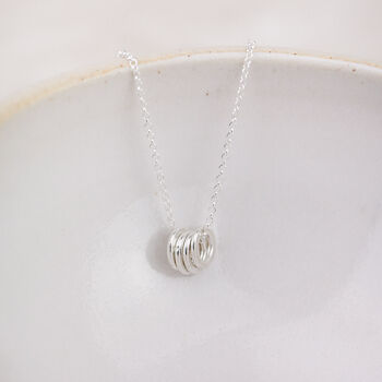 Sterling Silver Rings Pendant, 2 of 7