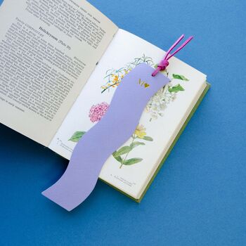 Colourful Wavy Leather Bookmark, 5 of 9
