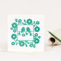 Lovebirds Wedding Anniversary Card Emerald Green, thumbnail 6 of 9