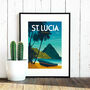St Lucia Art Print, thumbnail 3 of 4