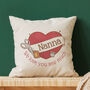 Personalised Sewing Heart Cushion For Mums, thumbnail 1 of 2