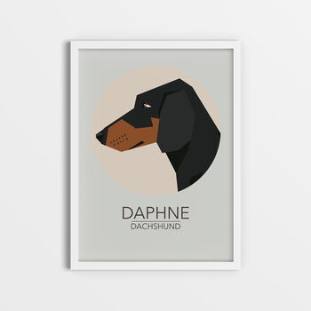 Personalised Fine Art Dog Print 50 Breeds Available, 2 of 9