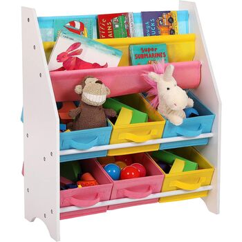 Storage Organiser Shelf Unit Containers Book Rack, 4 of 9