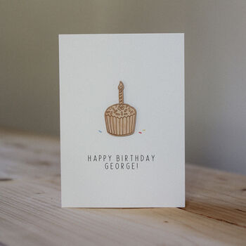 Personalised Cupcake Birthday Card, 3 of 6