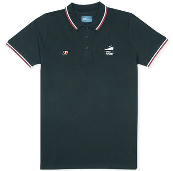 Men's Eau Rouge Organic Black Polo Shirt By T-lab | notonthehighstreet.com