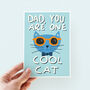 Cool Cat Father's Day Card, thumbnail 1 of 3