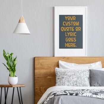 Personalised Vintage Style Quote Art Print, 4 of 5