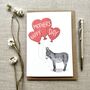 Personalised Donkey Mother's Day Card, thumbnail 1 of 2