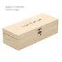 Morse Code Personalised Initial Wooden Watch Box, thumbnail 5 of 7