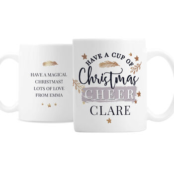 Personalised Cup Of Christmas Cheer Mug, 4 of 4