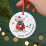 French Bulldog Personalised Christmas Decoration, thumbnail 1 of 2