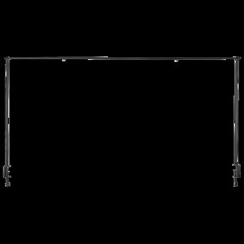 Table Hanging Rack Rail Pole Black Steel Clamp W211.5cm, 4 of 7