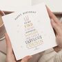 Personalised Fabulous Cousin Birthday Card, thumbnail 1 of 7