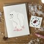 Abominable Snowman Yeti Christmas Card Or Multipack, thumbnail 4 of 4