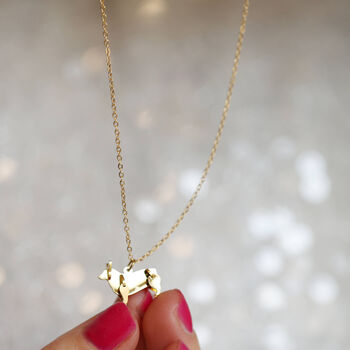 Origami Dog And Cat Necklace – Pet Lovers Gift, 2 of 10