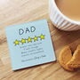 Personalised Father's Day 'Five Stars' Coaster, thumbnail 2 of 2