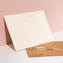 Personalised Foil Notecards, Landscape, Soft Blush, thumbnail 3 of 4