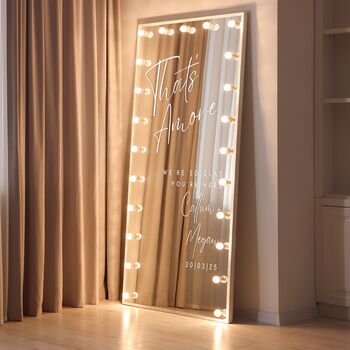 Personalised Wedding Mirror Sticker – That’s Amore, 3 of 7