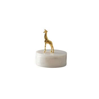 Handmade Golden Giraffe Ceramic Storage Jar, 2 of 2