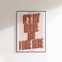 It's My House | Music Inspired Print | Disco Print | Music Poster | Wall Art | A5 A4 A3 | Disco | Bold | Typographic, thumbnail 1 of 6
