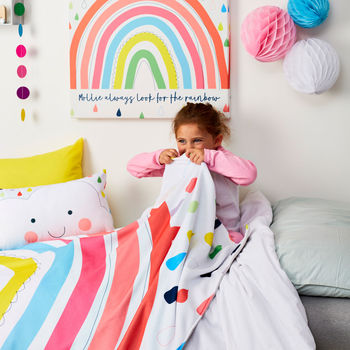 Children's Rainbow Personalised Blanket, 4 of 5