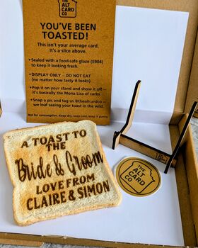 “A Toast To The Bride And Groom” Personalised Keepsake, 2 of 2