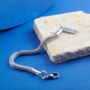 Foxtail Mens Bracelet Silver 5mm Personalised Gifts, thumbnail 6 of 12