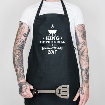 Personalised Father's Day Barbecue Apron, 2 of 10