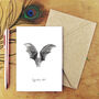 Dusky Leaf Nosed Bat A6 Greetings Card, thumbnail 1 of 8