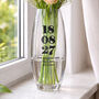 Personalised Wedding Bullet Glass Vase For Couple, thumbnail 1 of 2