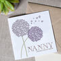 Personalised Allium Mother's Day Card, thumbnail 2 of 3
