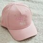 Personalised Girls' Daddy's Girl Cap In Pink, thumbnail 1 of 4