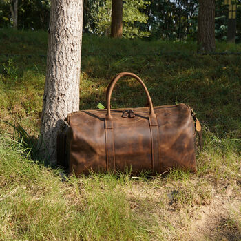 Genuine Leather Holdall, 11 of 12
