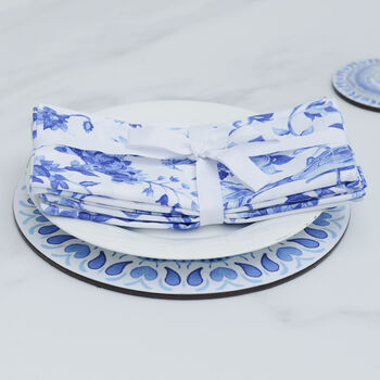 Blue And White Napkins, 8 of 12