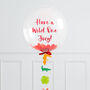 Personalised Go Wild Jungle Confetti Bubble Balloon, thumbnail 1 of 2