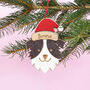 Personalised Border Collie Christmas Tree Decoration, thumbnail 3 of 3