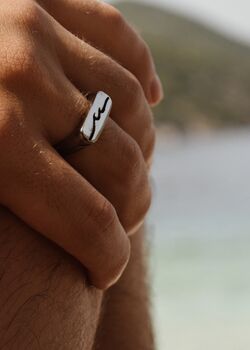 Wave Summer Ring Unisex Gift, 7 of 8